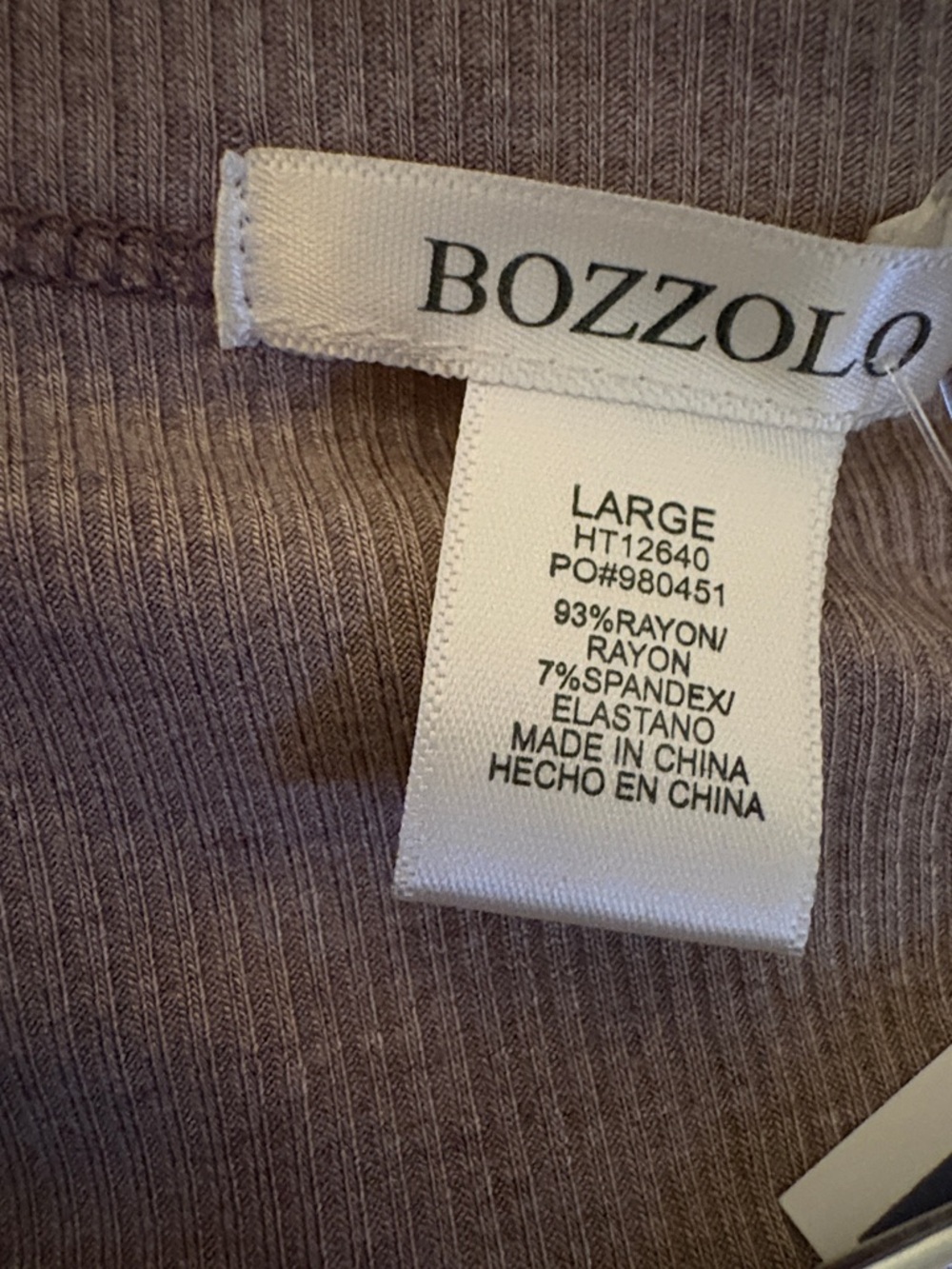 Bozzolo Ribbed Cropped Button Up Cardigan - Picture 3 of 3